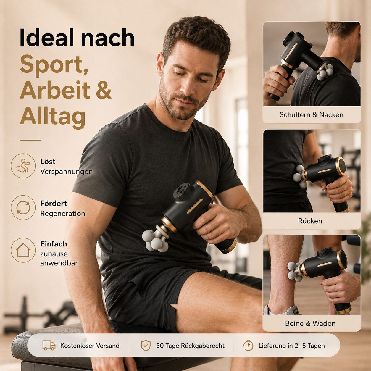 Massage Gun Pro – Tiefenmassage für schnelle Regeneration