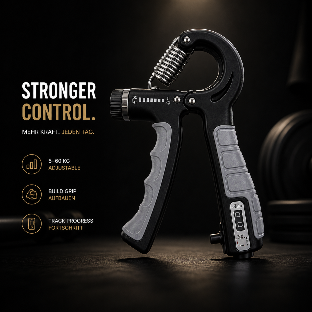 Verstellbarer Handtrainer 5–60 kg