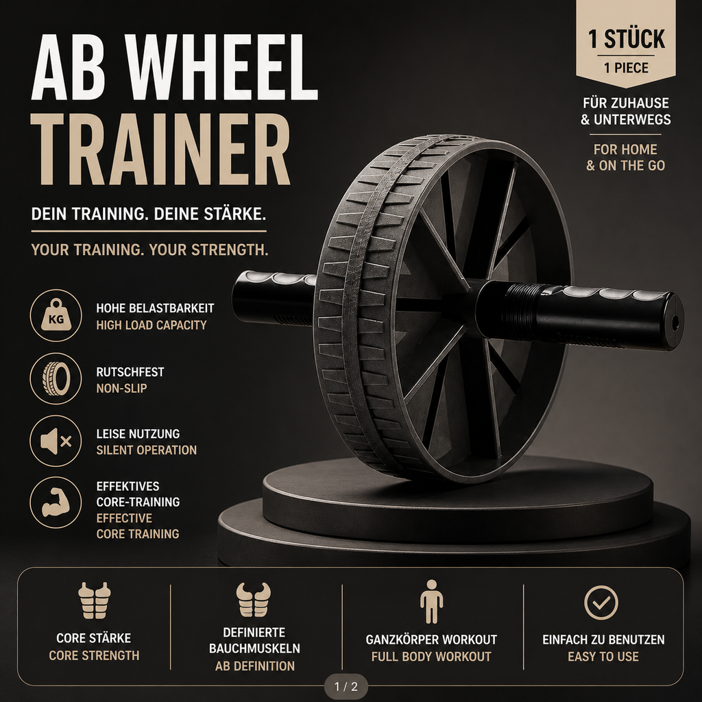 Ab Wheel Trainer – Effektives Bauchtraining für Zuhause