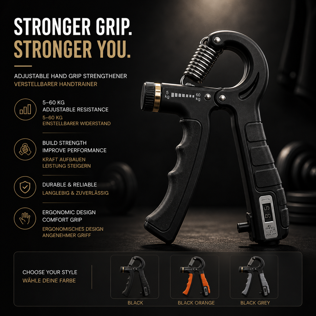 Verstellbarer Handtrainer 5–60 kg
