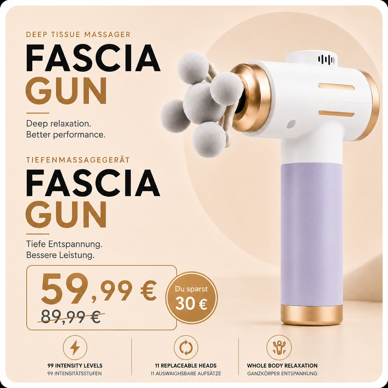 Massage Gun Pro – Tiefenmassage für schnelle Regeneration