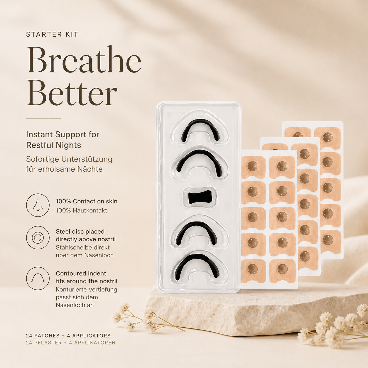 Anti-Schnarch Nasenpflaster & Magnetische Nasenstrips